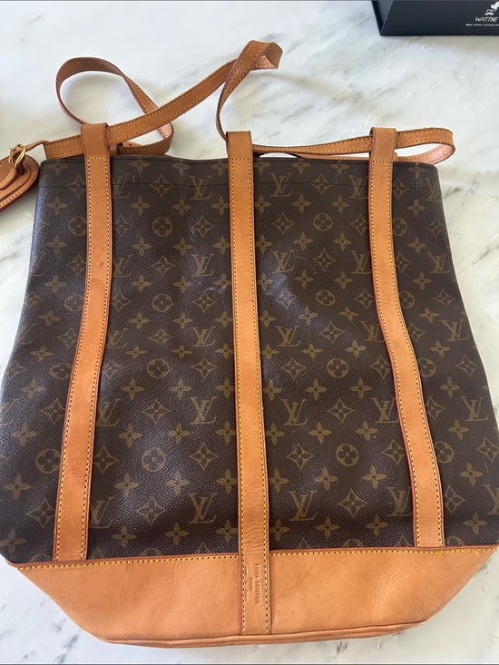 Louis Vuitton VINTAGE Brown Monogram Randonnee Leather Backpack main image 15